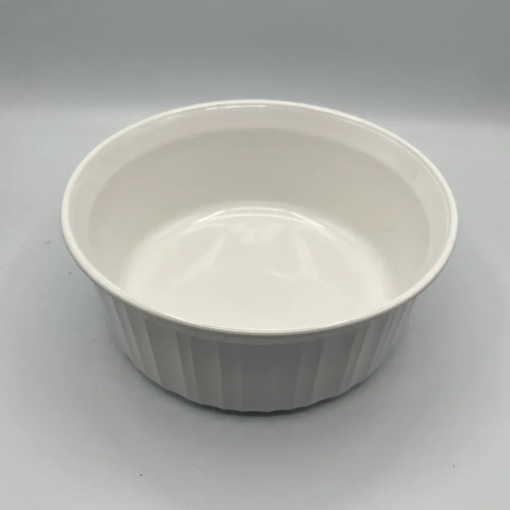 Vintage Corning Ware F-5-B French White 1.6 L Casserole Dish with No Lid